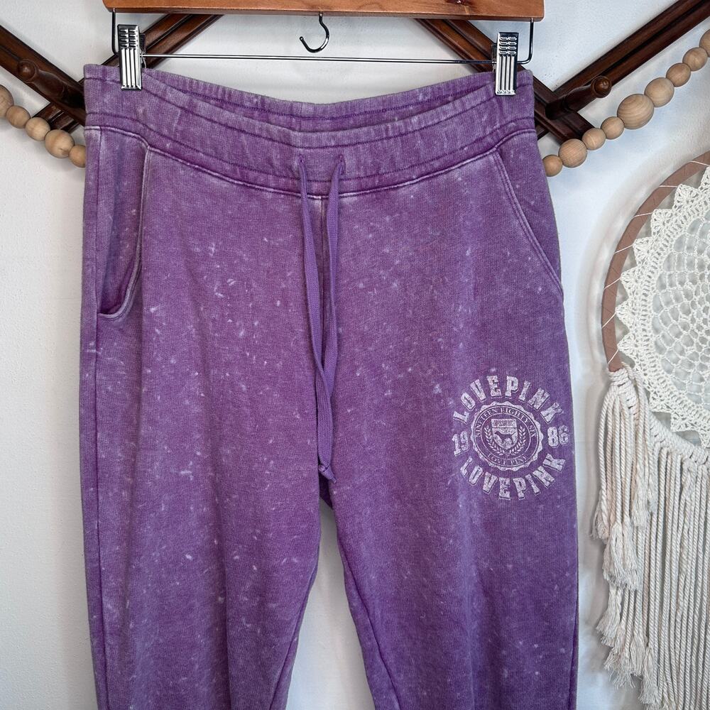 Pink VS Purple Stone Wash Sweatpant Joggers
